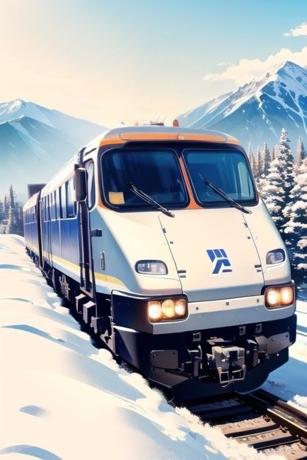 海外の車窓から　ハイジとペーターはアルプスの雪山を登ったそうです。