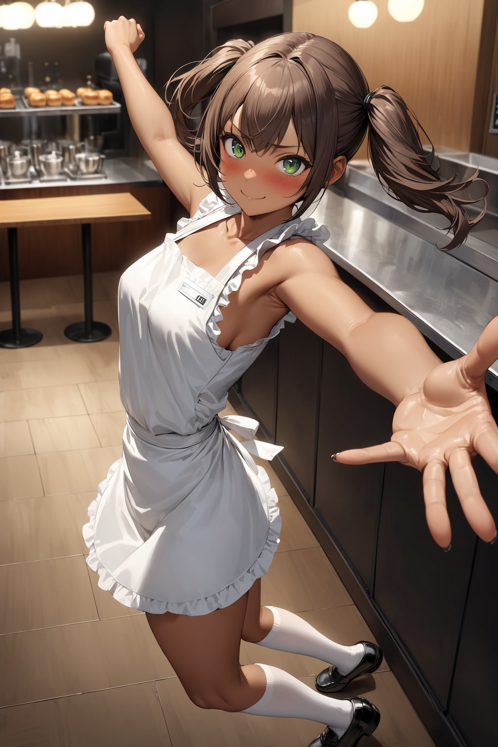 裸エプロンじゃないからねっ！