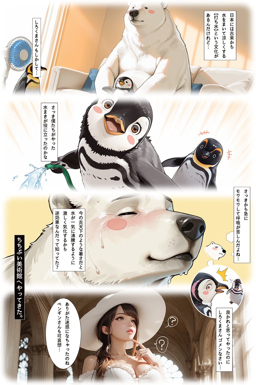Chi-Chi-Pui Art Museum（ちちぷい美術館へやってきた。【しろくまさんとペンギンさんの会話から何が見えましたか？】