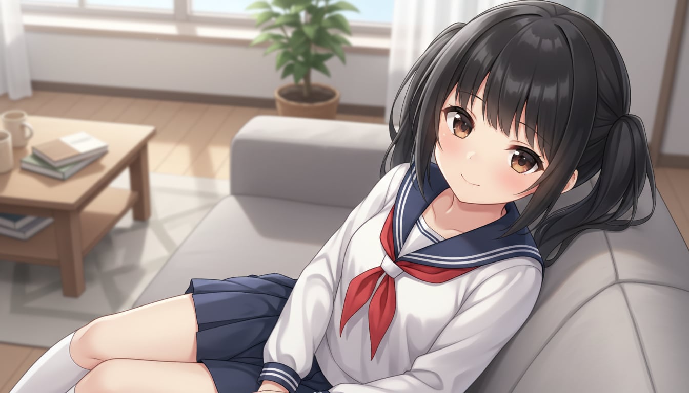 黒髪ツインテール | の人気AIイラスト・グラビア