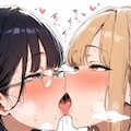 オタク女子とギャルの百合キス 3枚目