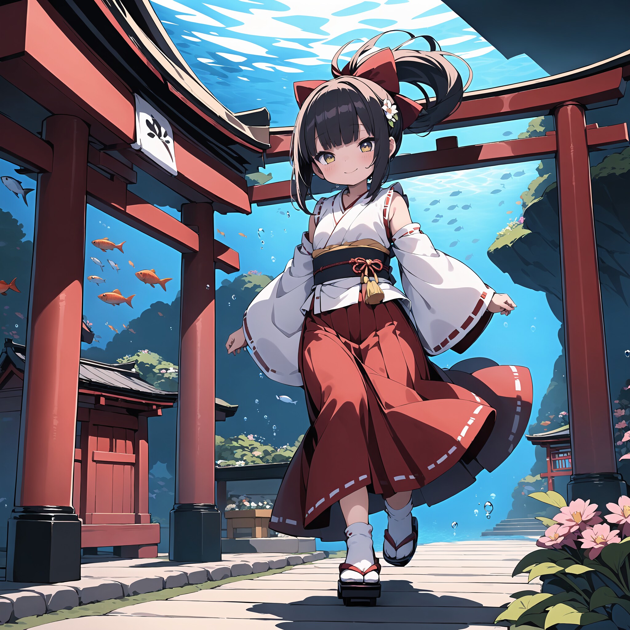 水中神社 | の人気AIイラスト・グラビア