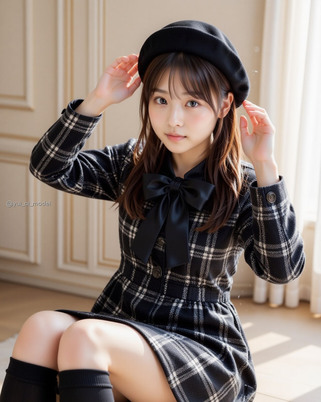 黒リボン beauty-555