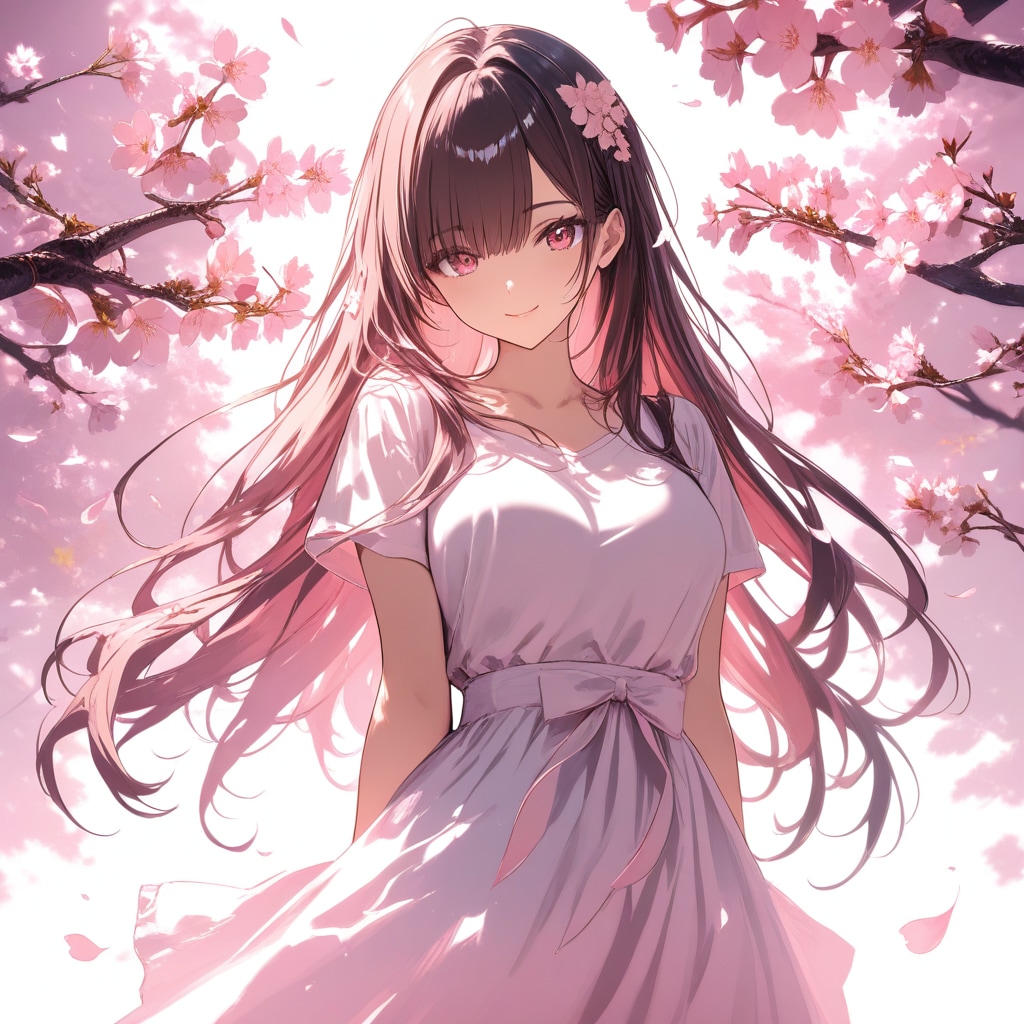 桜の似合う女の子