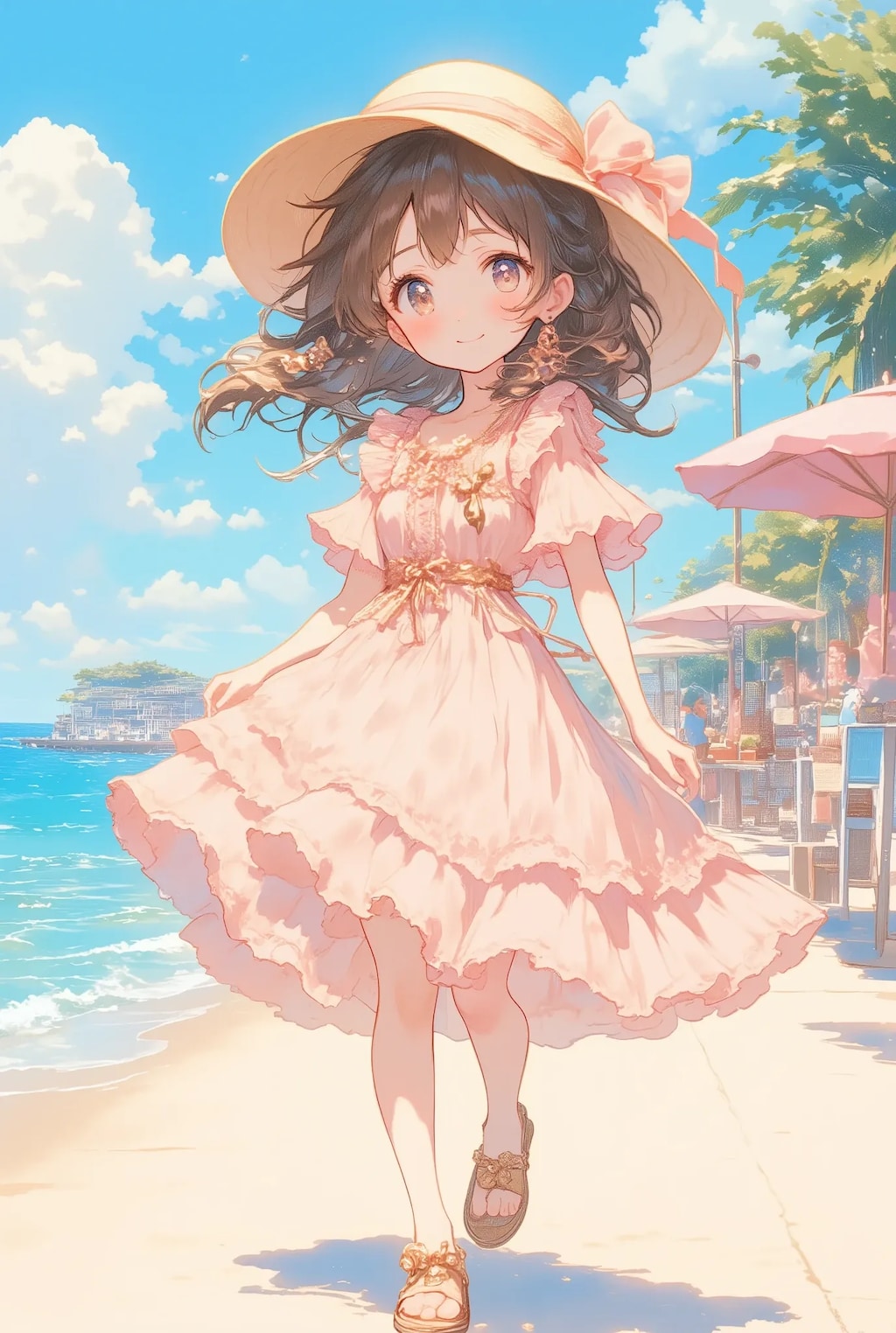 フリフリちゃんと海デート(^^)