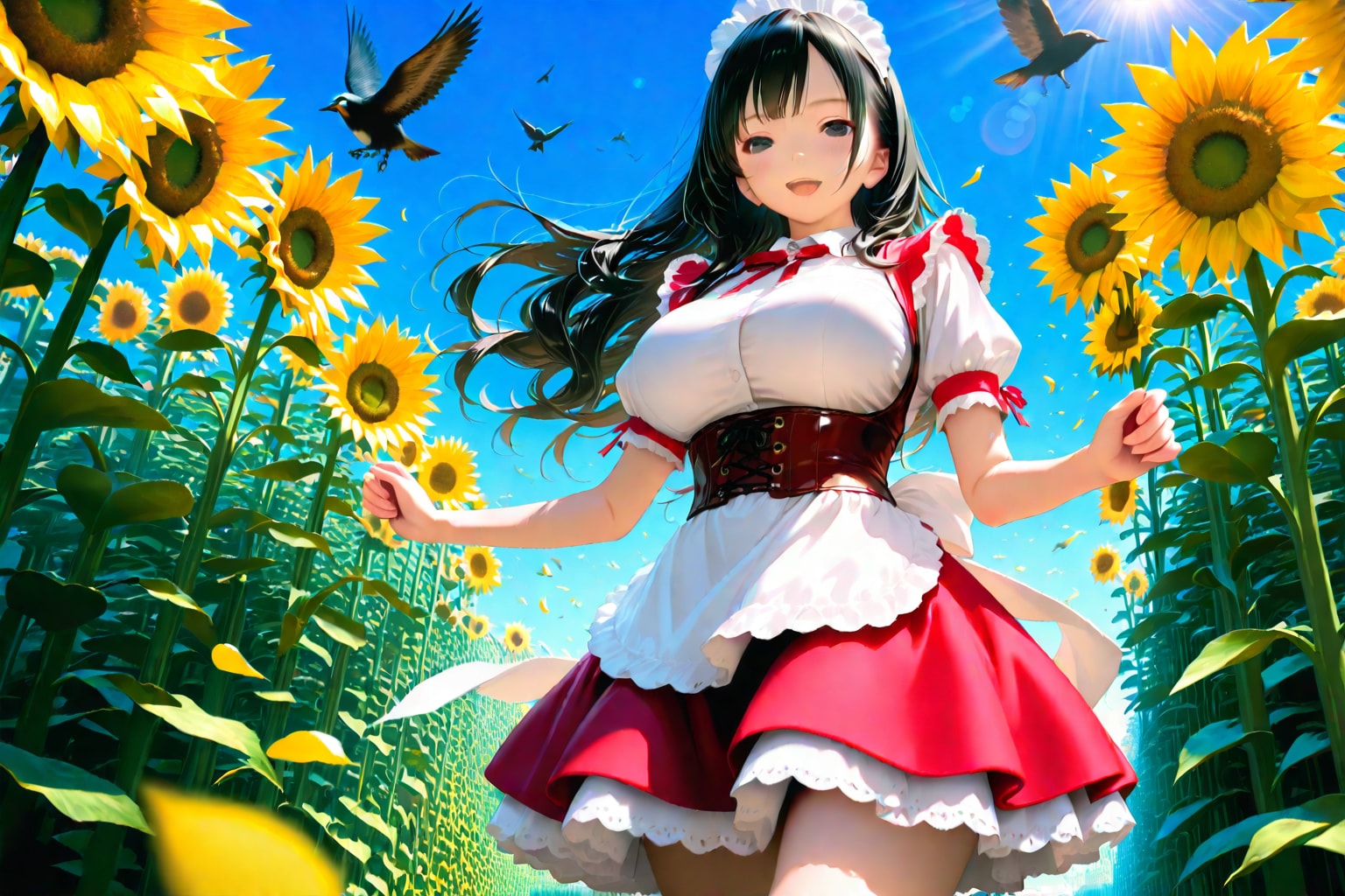 ひまわり | の人気AIイラスト・グラビア