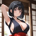 巨乳くのいち参上！ところで、下、履いてないよね？裾、短くない？ 2枚目