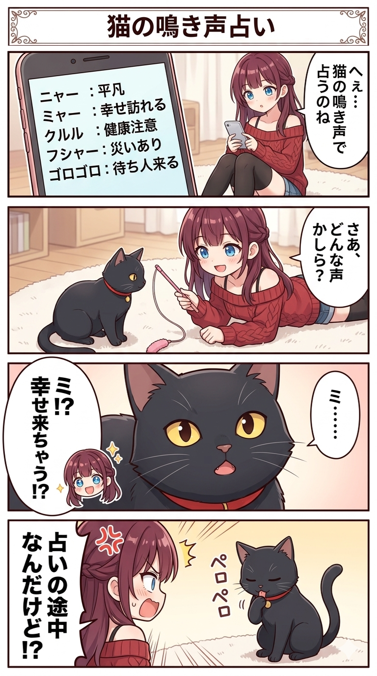 『猫の鳴き声占い』 | の人気AIイラスト・グラビア
