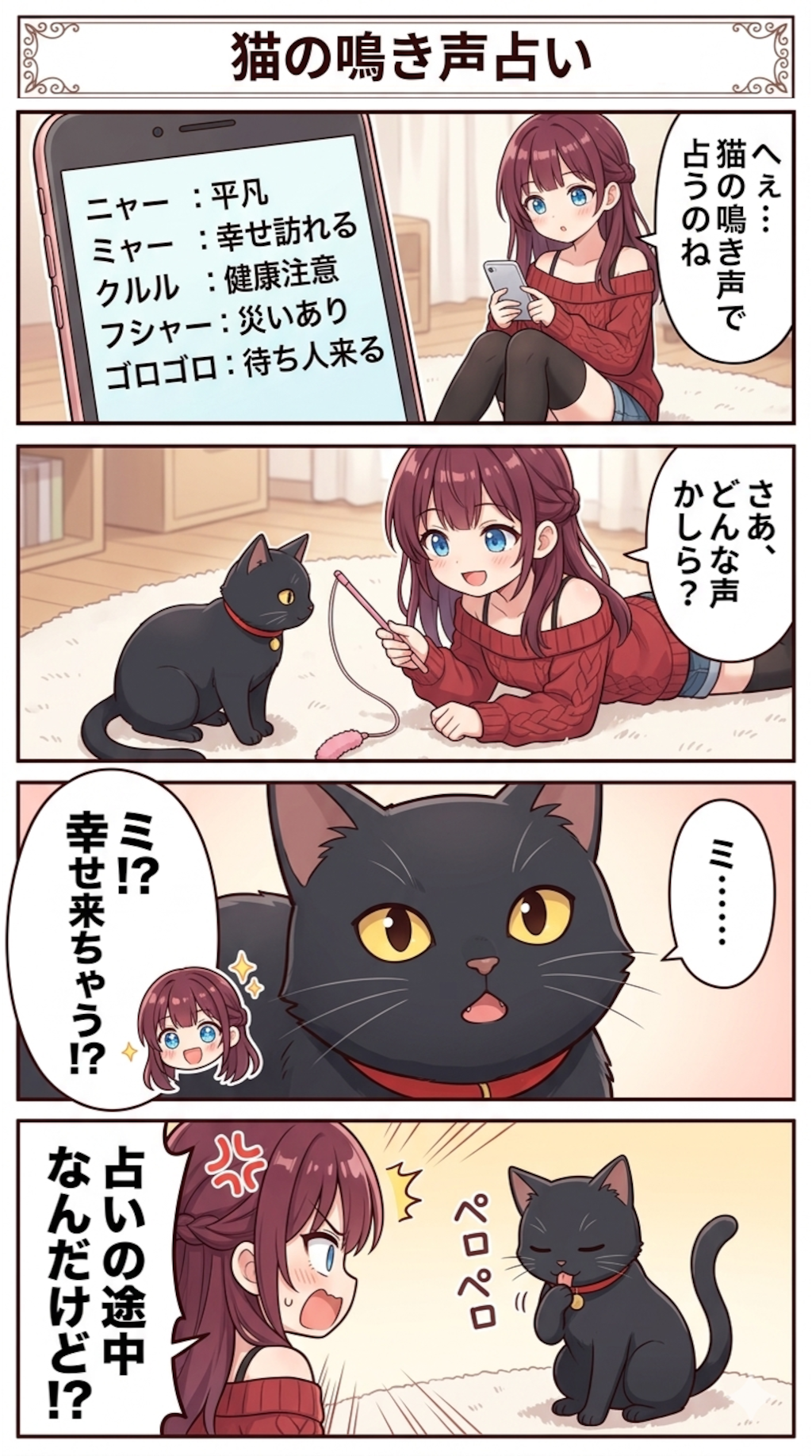 『猫の鳴き声占い』