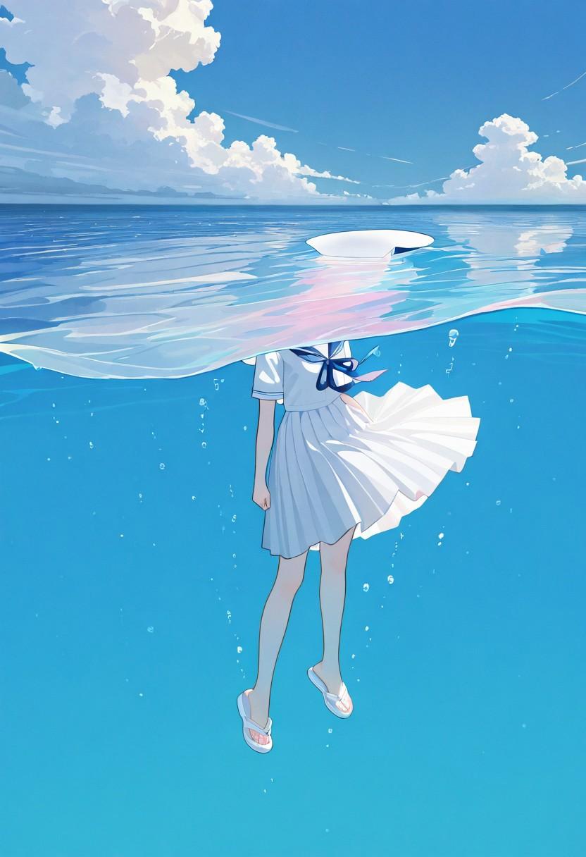 floating girl | の人気AIイラスト・グラビア