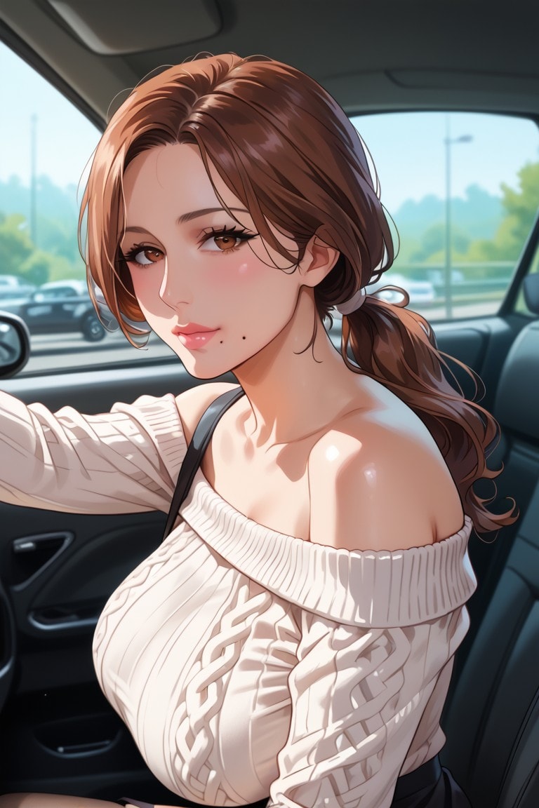 ママとドライブ | の人気AIイラスト・グラビア