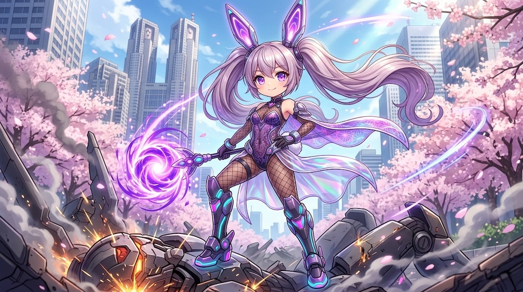 紫ツイぴょん。