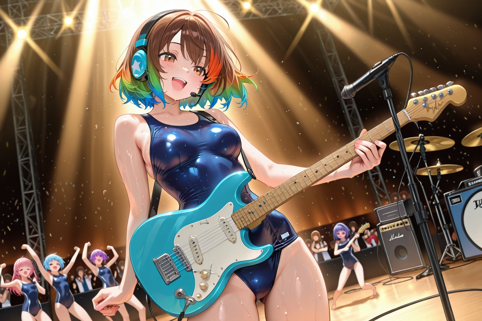 スク水でロック