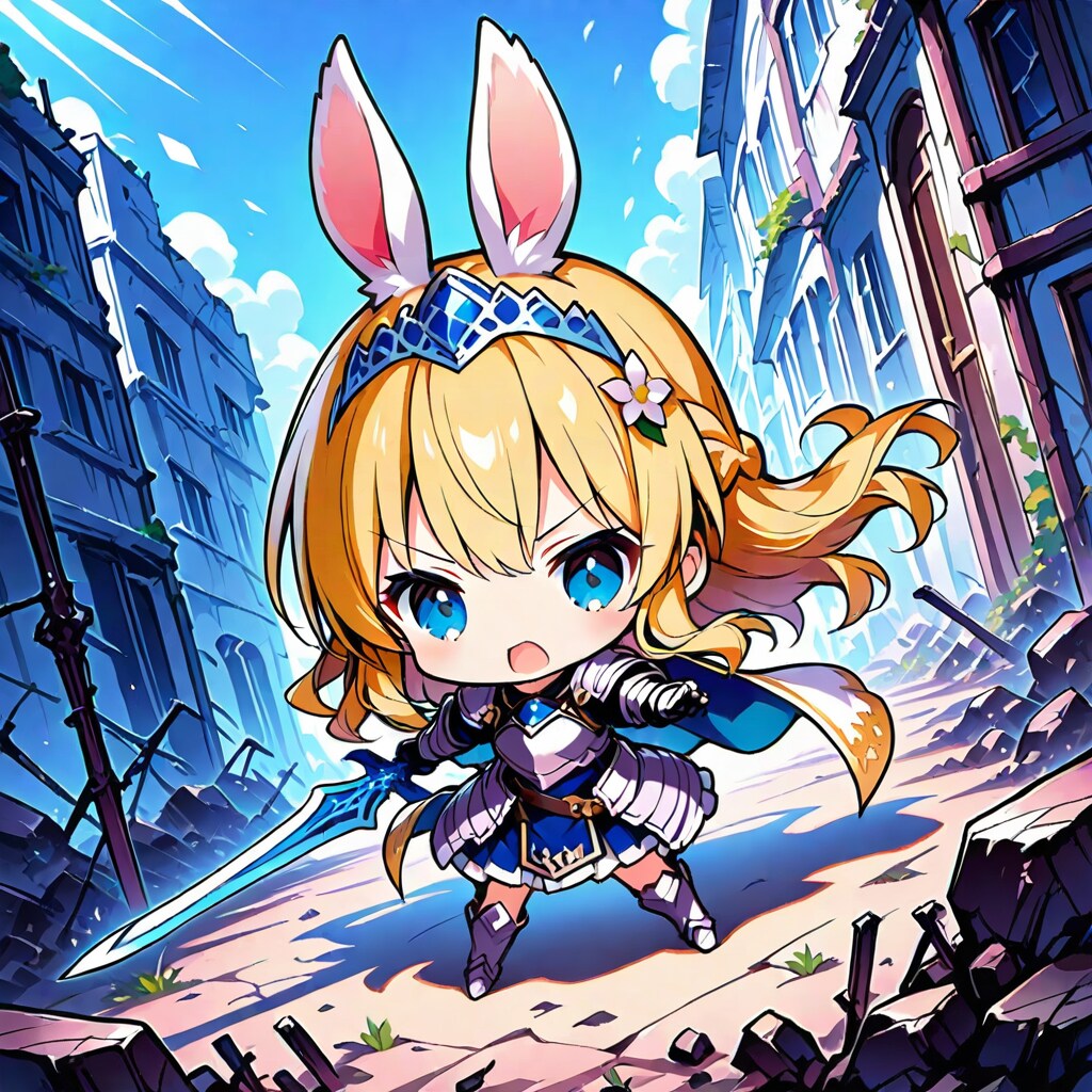 ちびうさみみナイトさん | の人気AIイラスト・グラビア