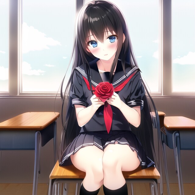 6月19日の誕生花：バラ：セーラー服版