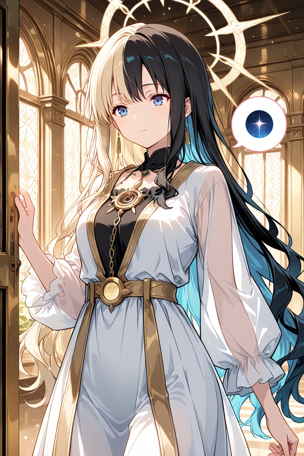 鍵を失くした夜、光だけが扉の前に残った | の人気AIイラスト・グラビア