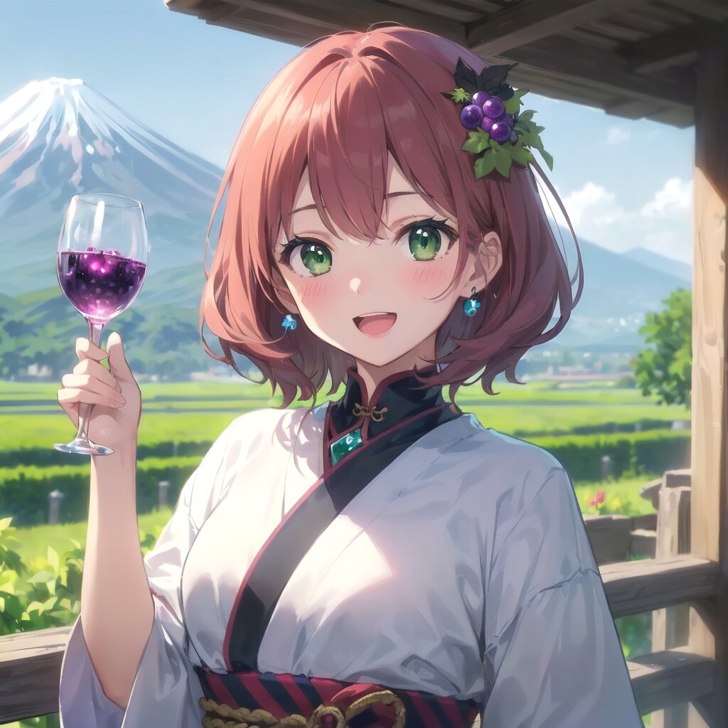 山梨【都道府県擬人化シリーズ⑯】 | の人気AIイラスト・グラビア