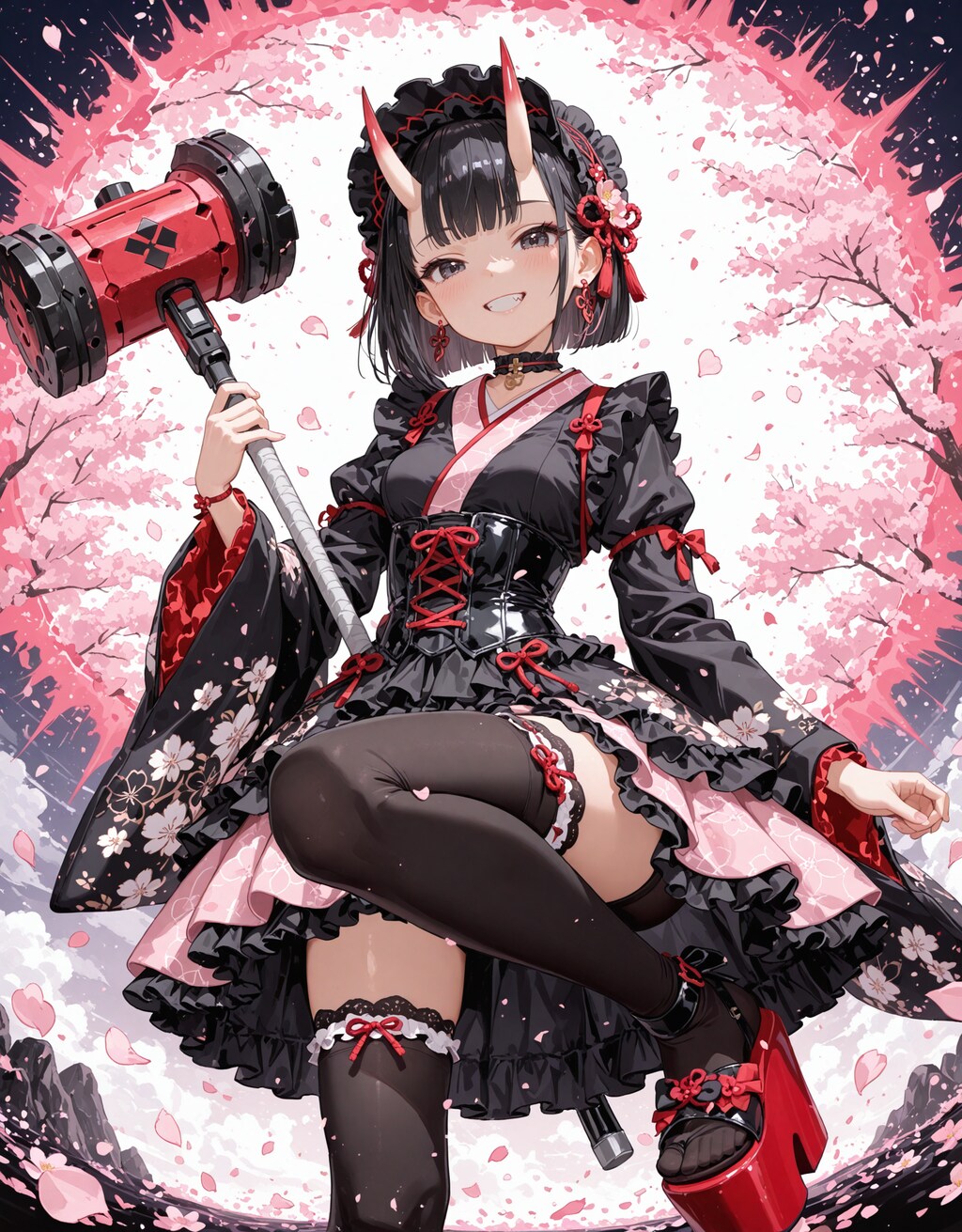 八重桜の新衣装