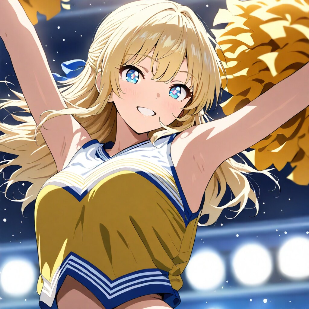 チアガールの金髪ちゃん