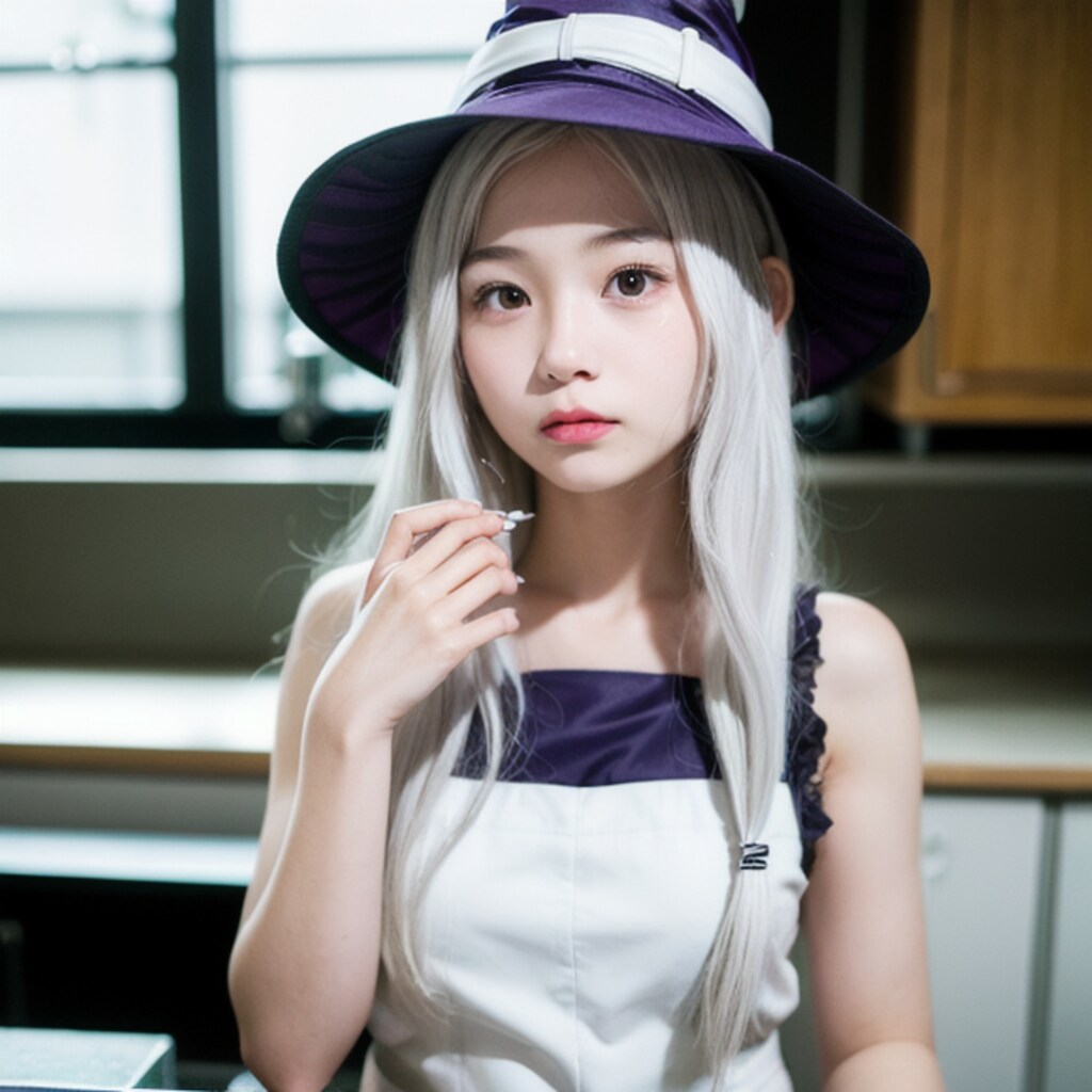 新しい魔法研究中のおぱ魔術師