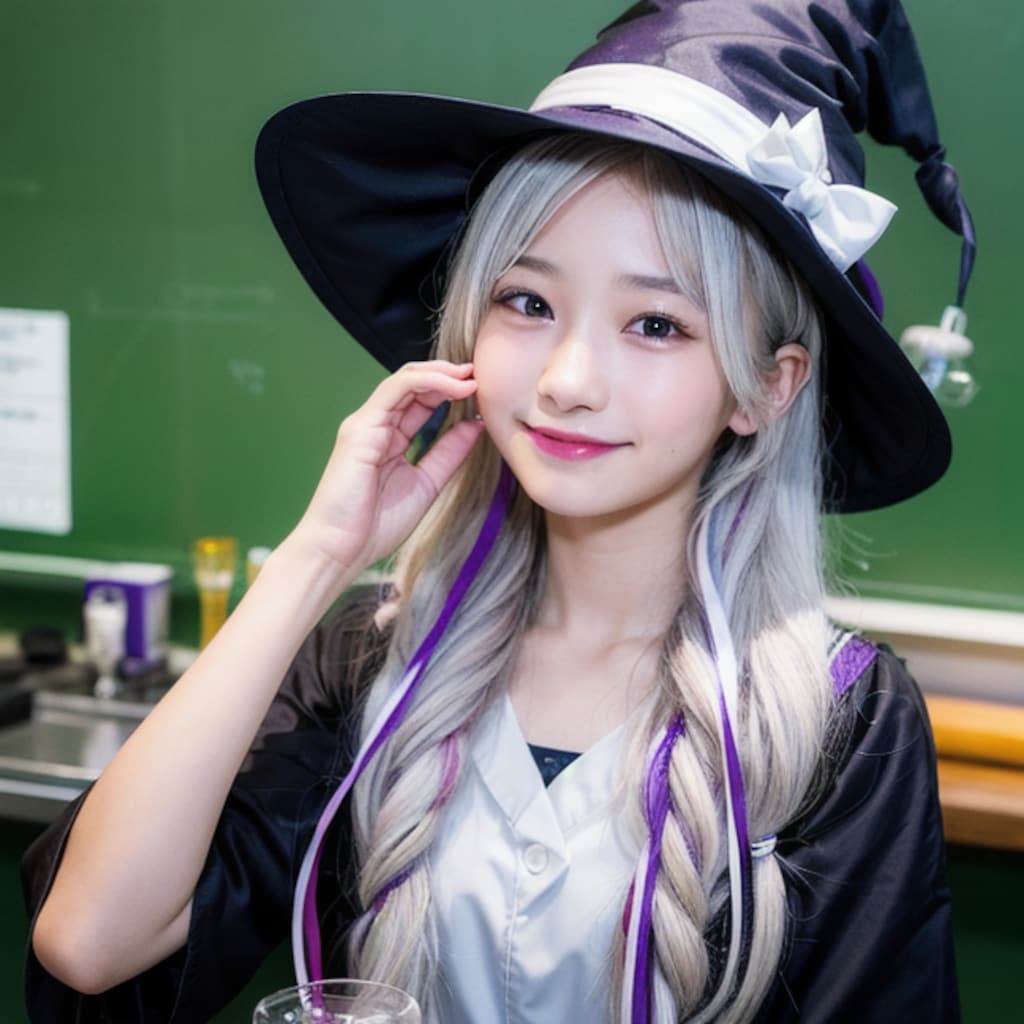 新しい魔法研究中のおぱ魔術師