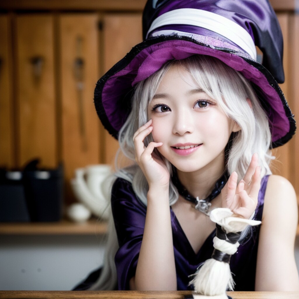 新しい魔法研究中のおぱ魔術師