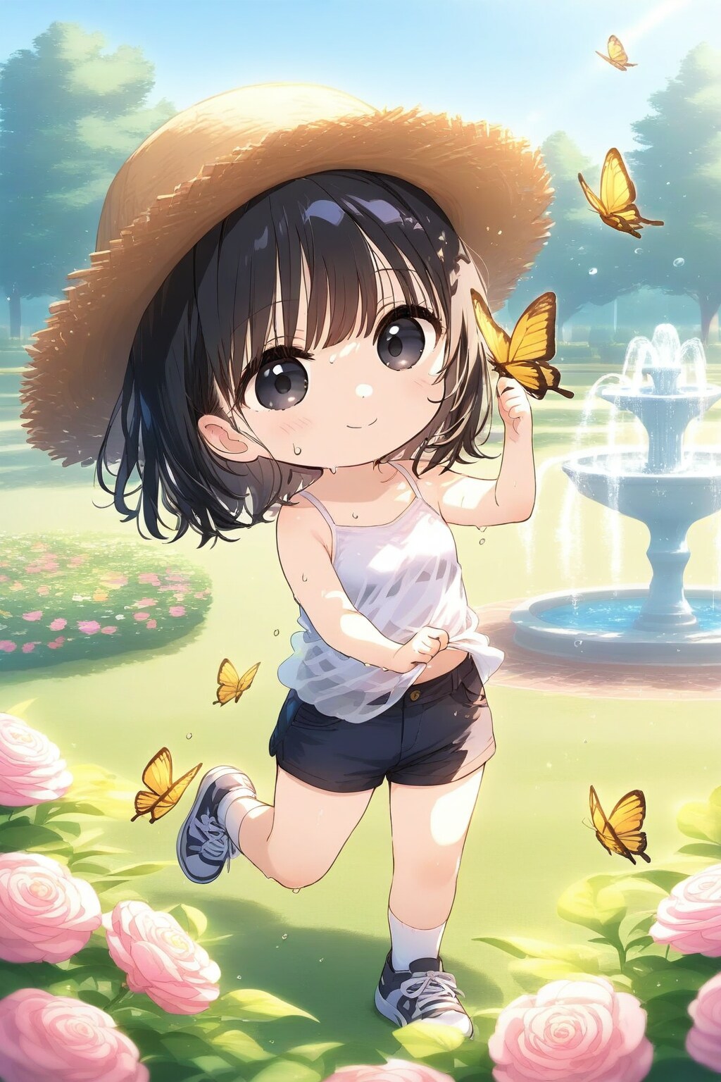 ちょうちょさん、こっちだよ