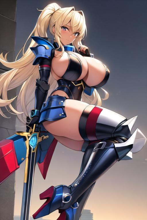 メカビキニアーマー金髪美女