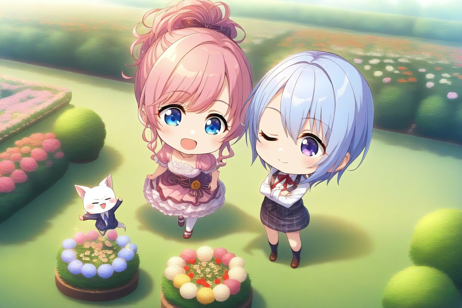 可愛らしい庭