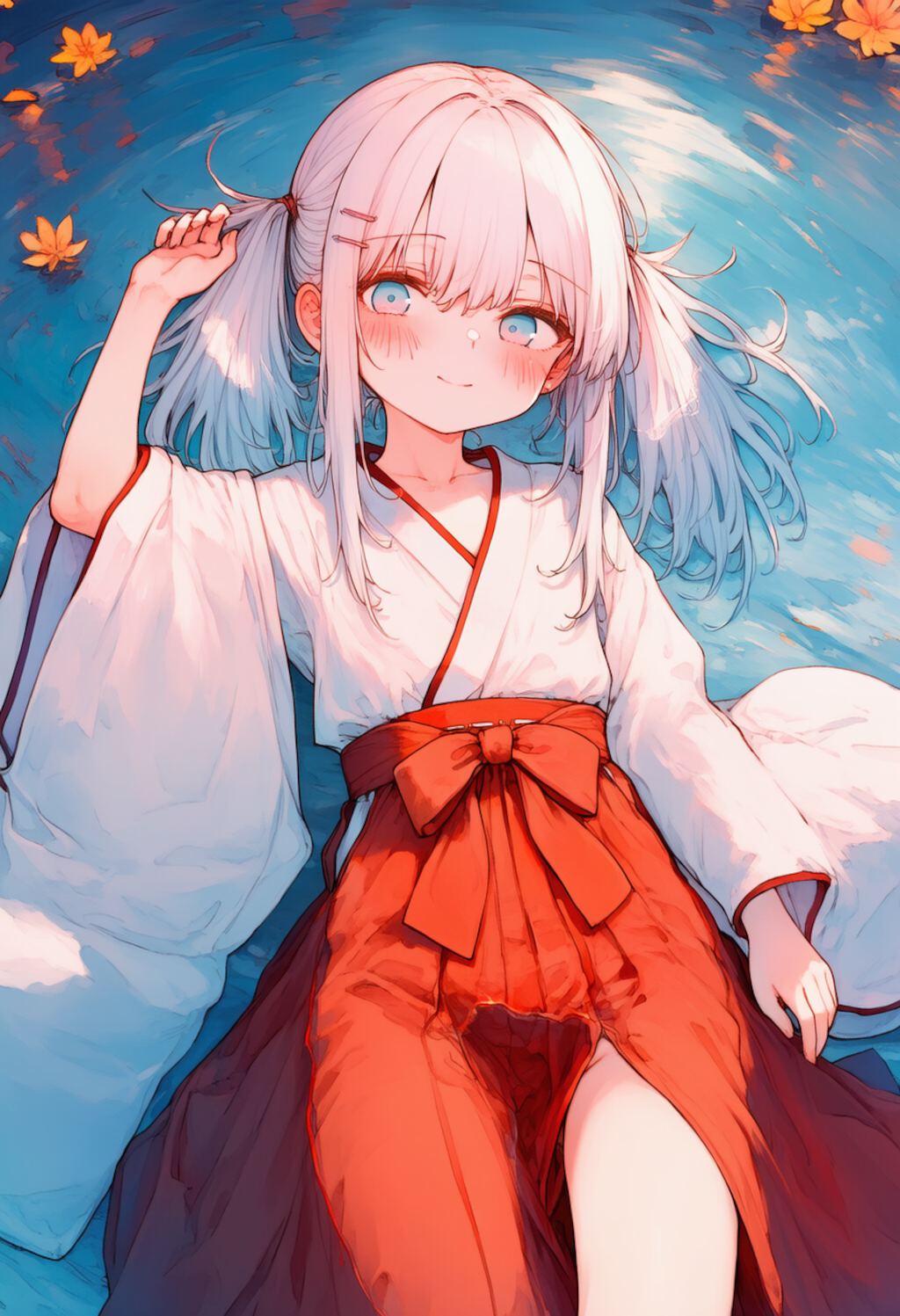 つるぺた巫女服J〇のスリットがえどい_0612