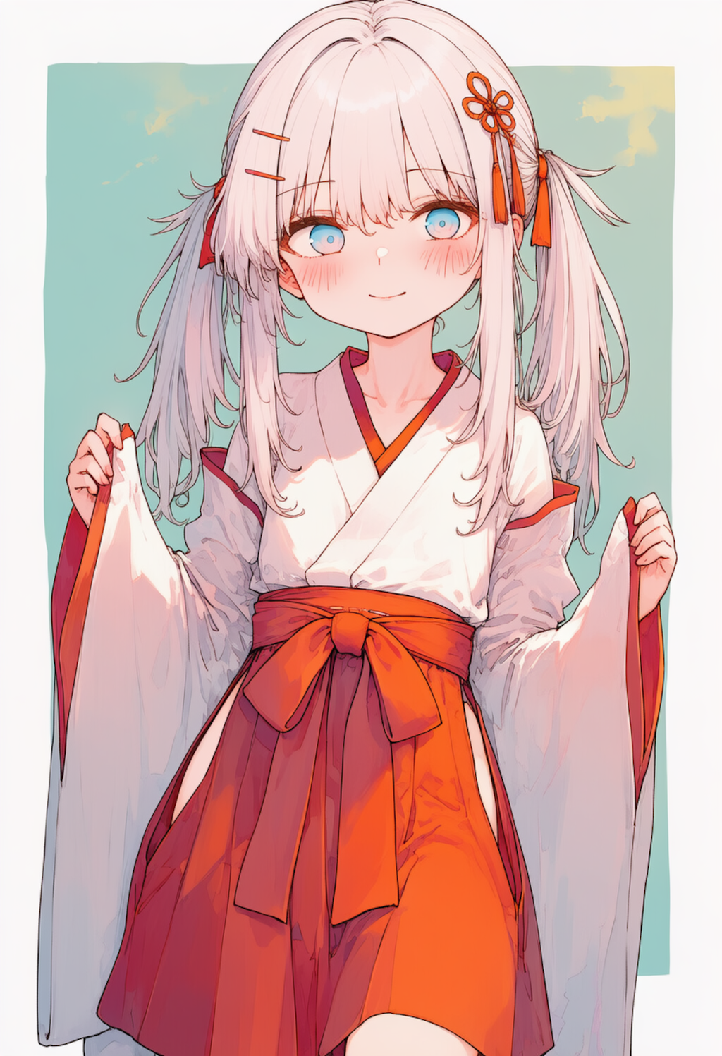 つるぺた巫女服J〇のスリットがえどい_0612