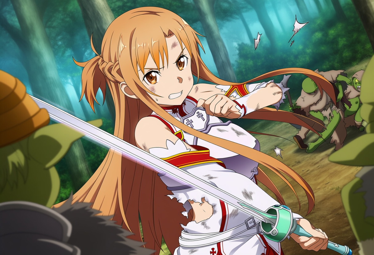閃光の女騎士敗北1