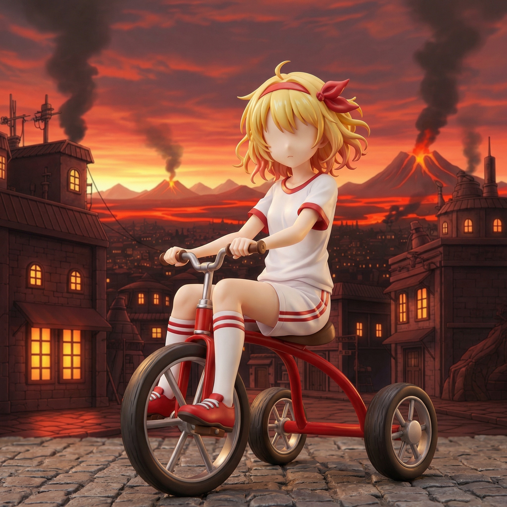 三輪車に乗る | の人気AIイラスト・グラビア