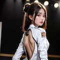 053ライダースーツあるいはジッパーフェチ　背中3 8枚目
