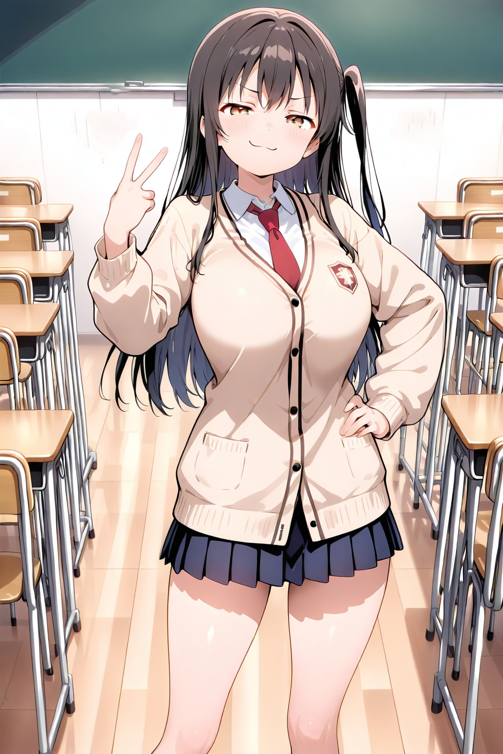何かを企んでいそうな女の子