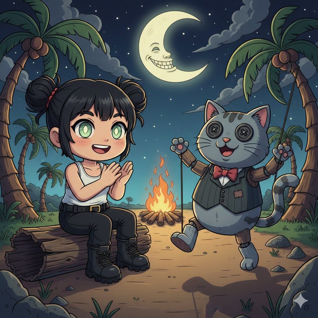 小説『室井ちゃんと無人島サバイバルにゃ猫人形/番外編』【ニャンノ世界】