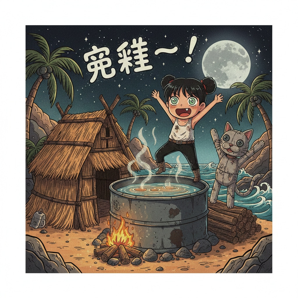 小説『室井ちゃんと無人島サバイバルにゃ猫人形/番外編』【ニャンノ世界】