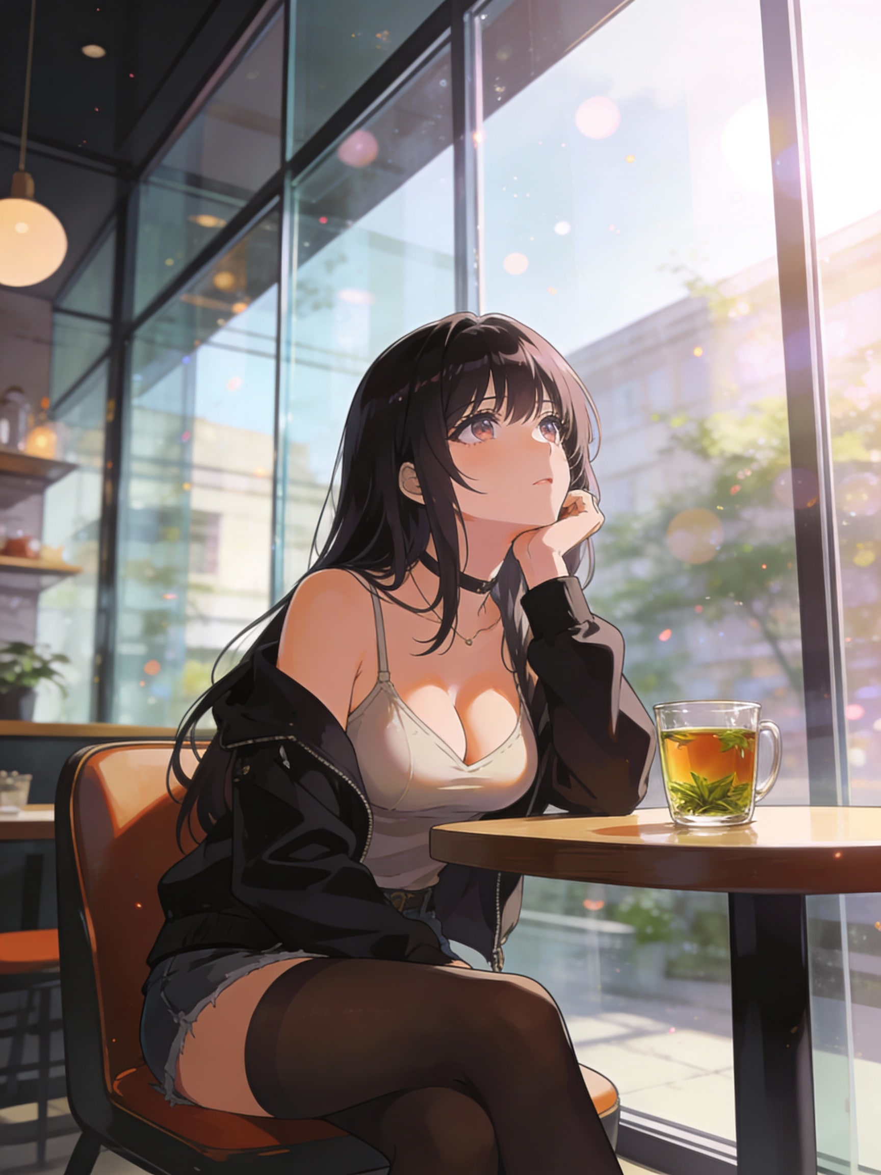 物思いに耽る午後 | の人気AIイラスト・グラビア