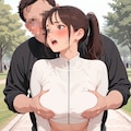 へそ出しトレーニングウェアでおっぱい揉まれる 11枚目