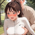 へそ出しトレーニングウェアでおっぱい揉まれる 10枚目