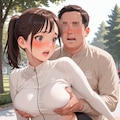 へそ出しトレーニングウェアでおっぱい揉まれる 12枚目