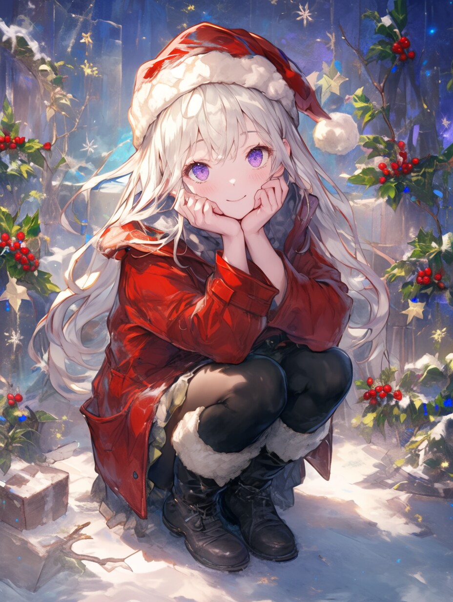 セイヨウヒイラギと女の子 Holly and a girl.