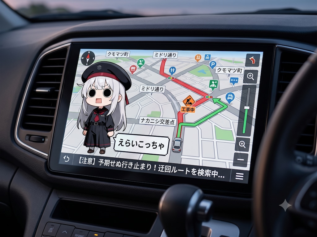 カーナビゲーションえらいこっちゃ嬢