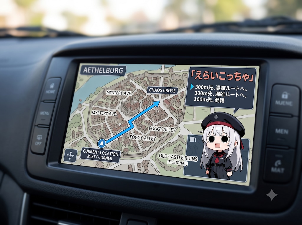 カーナビゲーションえらいこっちゃ嬢