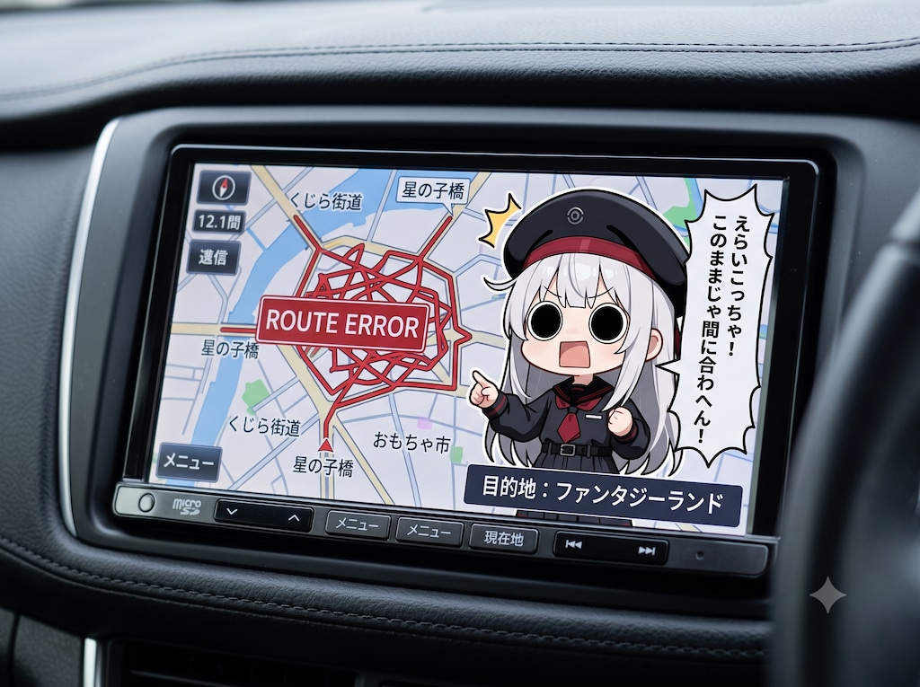 カーナビゲーションえらいこっちゃ嬢
