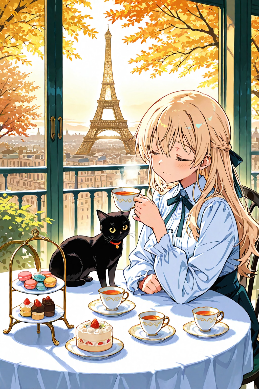 黒猫とお茶会