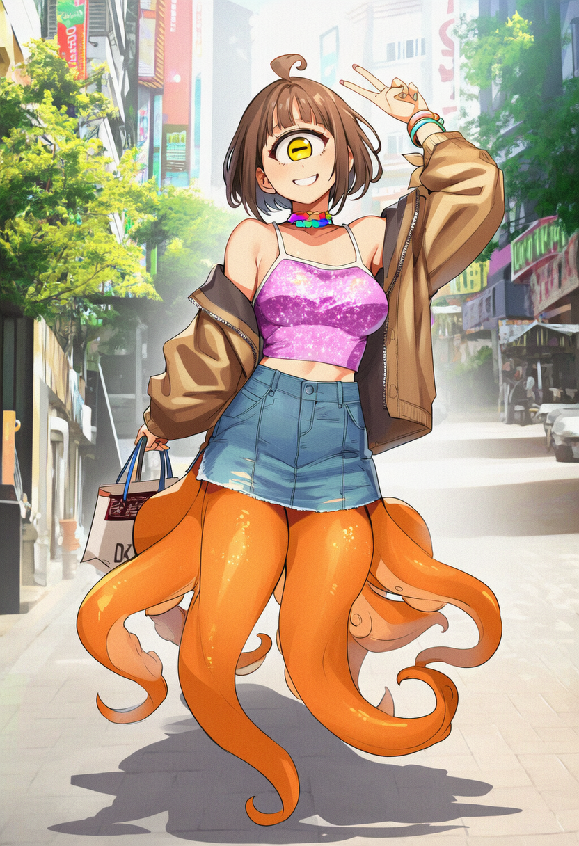 単眼スキュラ　イケイケギャル | の人気AIイラスト・グラビア