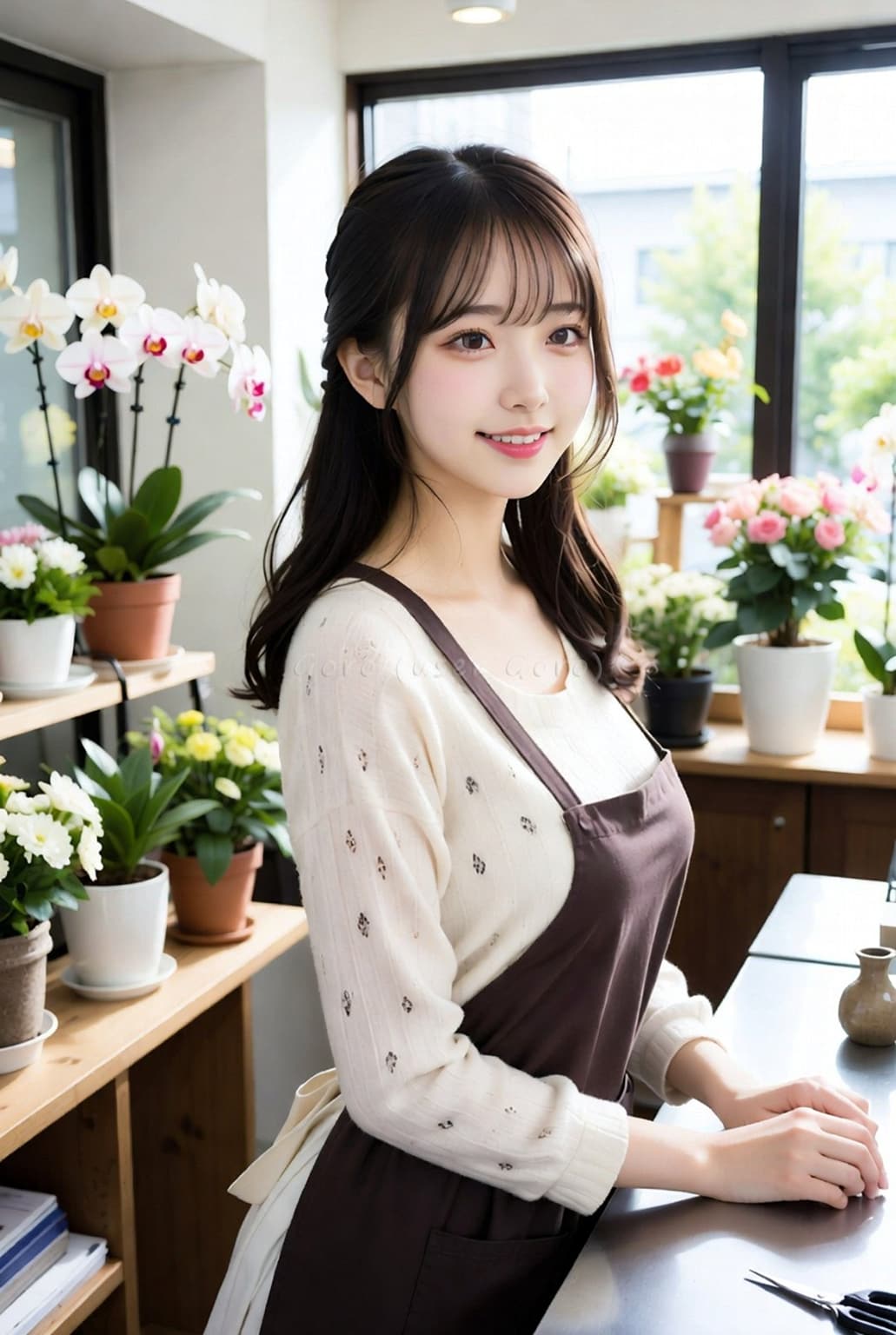 花屋の店員さん20260311 | の人気AIイラスト・グラビア