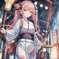 縁日の少女 4枚目