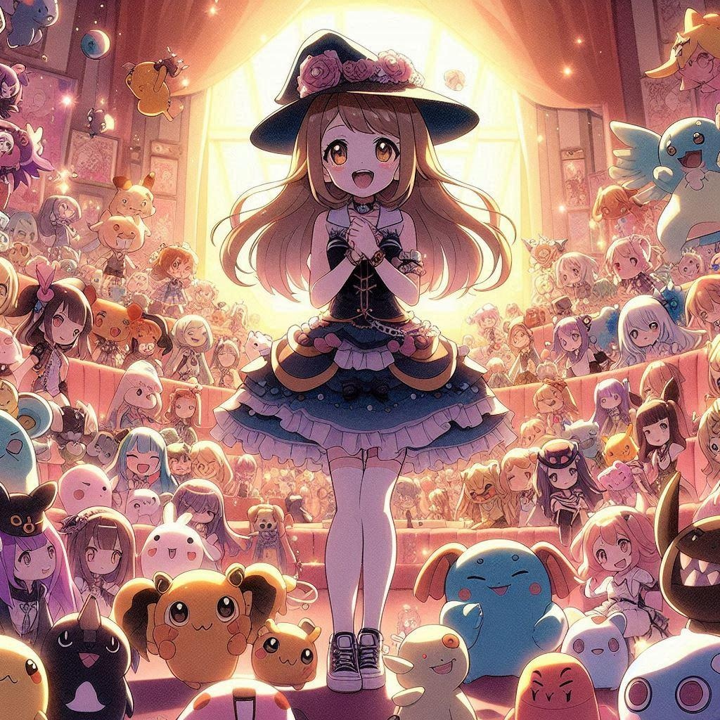 お友達”ちちモン”大集結！（絆の力は偉大！呼びかけに応じ多くのちちモンがサモナーちゃんのもとに集結！）